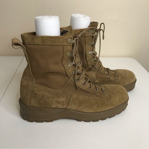Altama Gore Tex Combat Boots Coyote Brown Army Jump Hiking Vibram Sole Size 12 R - Picture 2 of 11